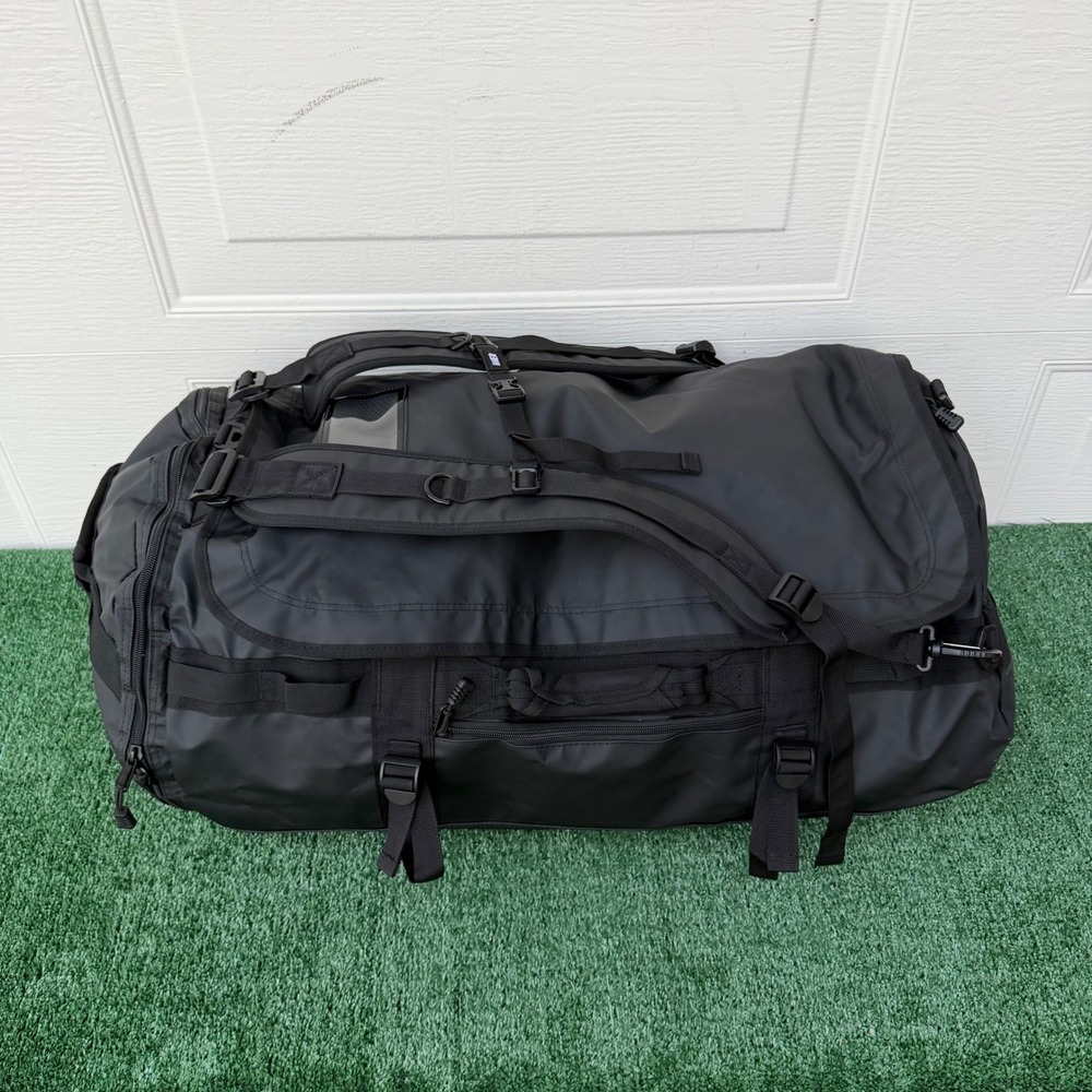 MIER 10110033-9007 Large Black 90L Waterproof‎ Convertible Duffle Bag Backpack - Picture 15 of 16